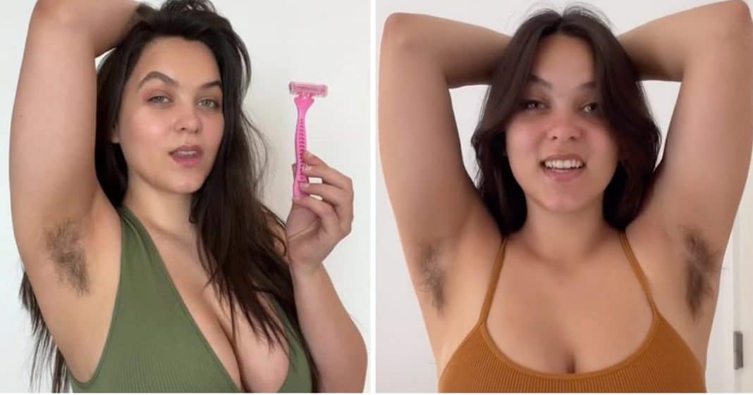 Feminista não depila as axilas há 9 anos e mostra os pelos com orgulho: “Mulher também é cabeluda”